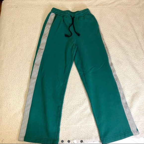 Fashion Nova Heavily Lined Cropped Track Suit Green - Picture 3 of 4